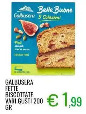 Sugros Galbusera fette biscottate vari gusti offerta