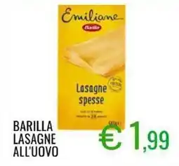 Sugros Barilla lasagne all'uovo offerta