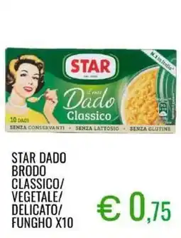 Sugros Star dado brodo classico/ vegetale/ delicato/ fungho x10 offerta