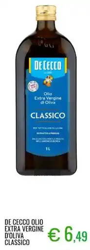 Sugros De cecco olio extra vergine d'oliva classico offerta