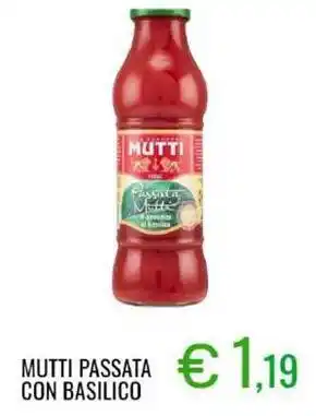 Sugros Mutti passata con basilico offerta