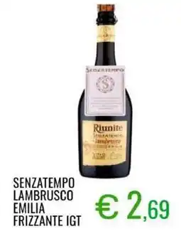 Sugros Senzatempo lambrusco emilia frizzante igt offerta