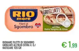 Sugros Riomare filetti di sgombro grigliati all'olio extra v. o./ natulare offerta