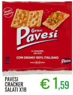 Sugros Pavesi cracker salati x18 offerta