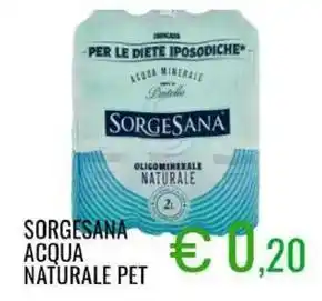 Sugros Sorgesana acqua naturale pet offerta