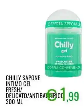 Sugros Chilly sapone intimo gel fresh/ delicato/antibatterico offerta