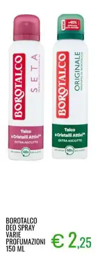 Sugros Borotalco deo spray varie profumazioni offerta