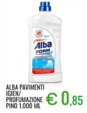 Sugros Alba pavimenti igien/profumazione pino offerta