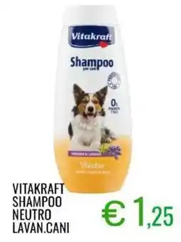 Sugros Vitakraft shampoo neutro lavan.cani offerta