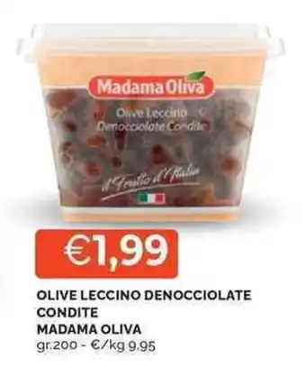 Mercatò Olive leccino denocciolate condite MADAMA OLIVA offerta