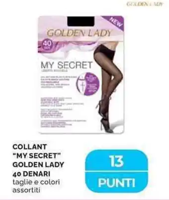 Mercatò Collant "my secret" golden lady 40 denari offerta