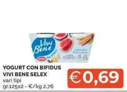 Mercatò Yogurt con bifidus VIVI BENE SELEX offerta