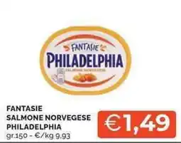 Mercatò Fantasie salmone norvegese PHILADELPHIA offerta