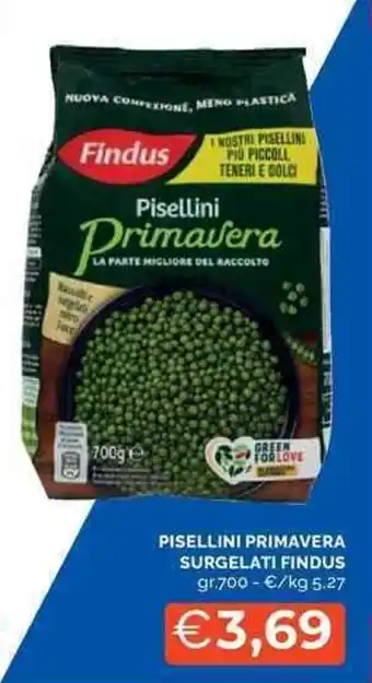 Mercatò Pisellini primavera surgelati FINDUS offerta