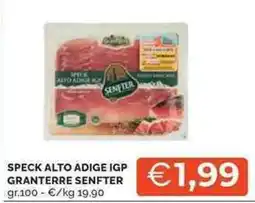 Mercatò Speck alto adige igp granterre SENFTER offerta