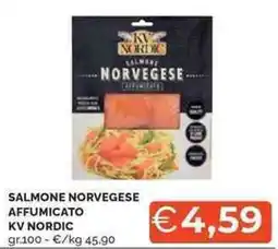 Mercatò Salmone norvegese affumicato KV NORDIC offerta