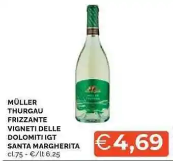 Mercatò Müller thurgau frizzante vigneti delle dolomiti igt SANTA MARGHERITA offerta