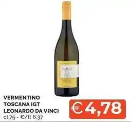 Mercatò Vermentino toscana igt LEONARDO DA VINCI offerta