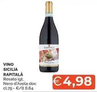 Mercatò Vino sicilia RAPITALÀ offerta