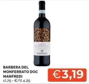 Mercatò Barbera del monferrato doc MANFREDI offerta