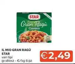 Mercatò Il mio gran ragu STAR offerta