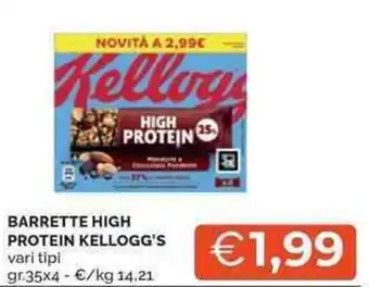 Mercatò Barrette high protein KELLOGG'S offerta