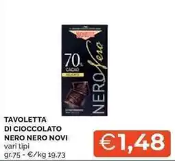 Mercatò Tavoletta di cioccolato NERO NERO NOVI offerta