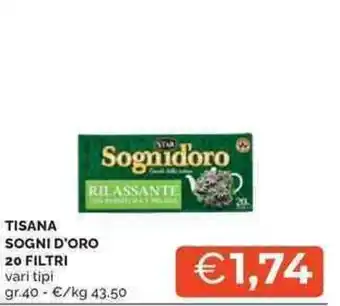 Mercatò Tisana SOGNI D'ORO offerta