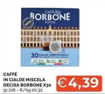 Mercatò Caffè in cialde miscela decisa BORBONE offerta