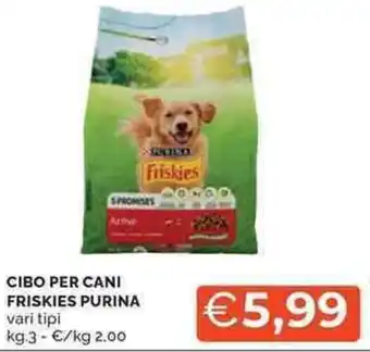 Mercatò Cibo per cani friskies PURINA offerta