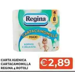 Mercatò Carta igienica cartacamomilla REGINA offerta