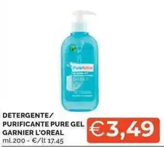 Mercatò Detergente/ purificante pure gel GARNIER L'OREAL offerta