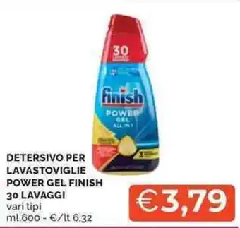 Mercatò Detersivo per lavastoviglie power gel FINISH offerta