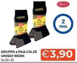 Mercatò Gruppo 2 paia calze unisex WORK offerta