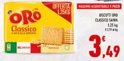 Conad City Biscotti oro classico SAIWA offerta