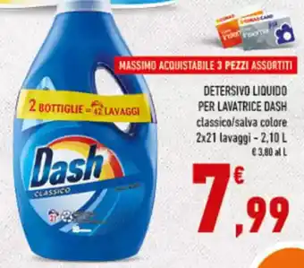 Conad City Detersivo liquido per lavatrice DASH offerta