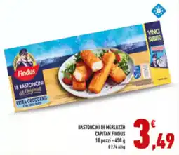 Conad City Bastoncini di merluzzo CAPITAN FINDUS offerta