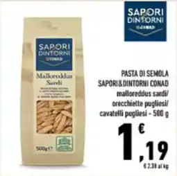 Conad City Pasta di semola SAPORI&DINTORNI CONAD offerta