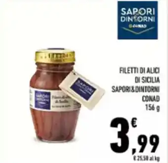 Conad City Filetti di alici di sicilia SAPORI&DINTORNI CONAD offerta