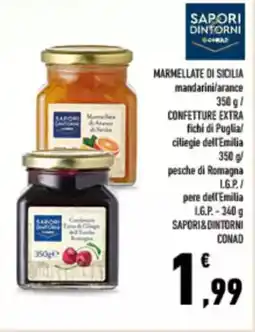 Conad City Marmellate di sicilia/ confetture extra SAPORI&DINTORNI CONAD offerta