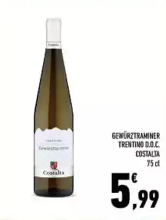 Conad City Gewürztraminer trentino d.o.c. COSTALTA offerta