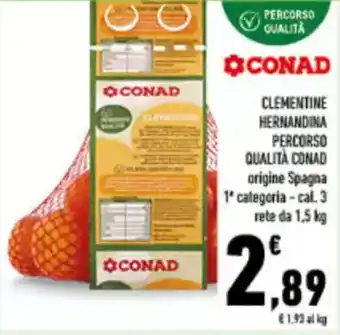 Conad City Clementine hernandina percorso qualità CONAD offerta