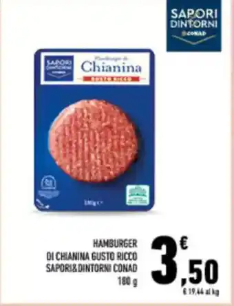 Conad City Hamburger di chianina gusto ricco SAPORI&DINTORNI CONAD offerta