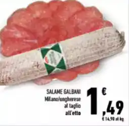 Conad City SALAME GALBANI Milano/ungherese offerta