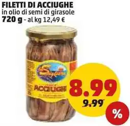 PENNY Filetti di acciughe in olio di semi di girasole offerta