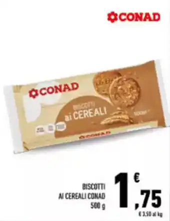 Conad City Biscotti ai cereali CONAD offerta