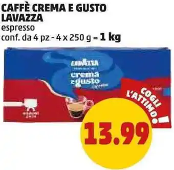 PENNY Caffè crema e gusto lavazza espresso conf. da 4 pz - offerta