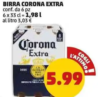 PENNY Birra corona extra conf. da 6 pz offerta