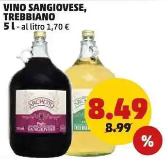 PENNY Vino sangiovese, trebbiano offerta