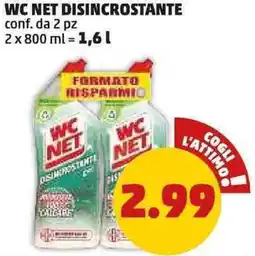 PENNY Wc net disincrostante conf. da 2 pz offerta